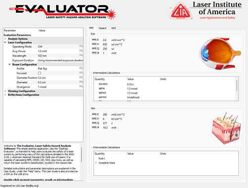 Screenshot of the Desktop version of The Evaluator.